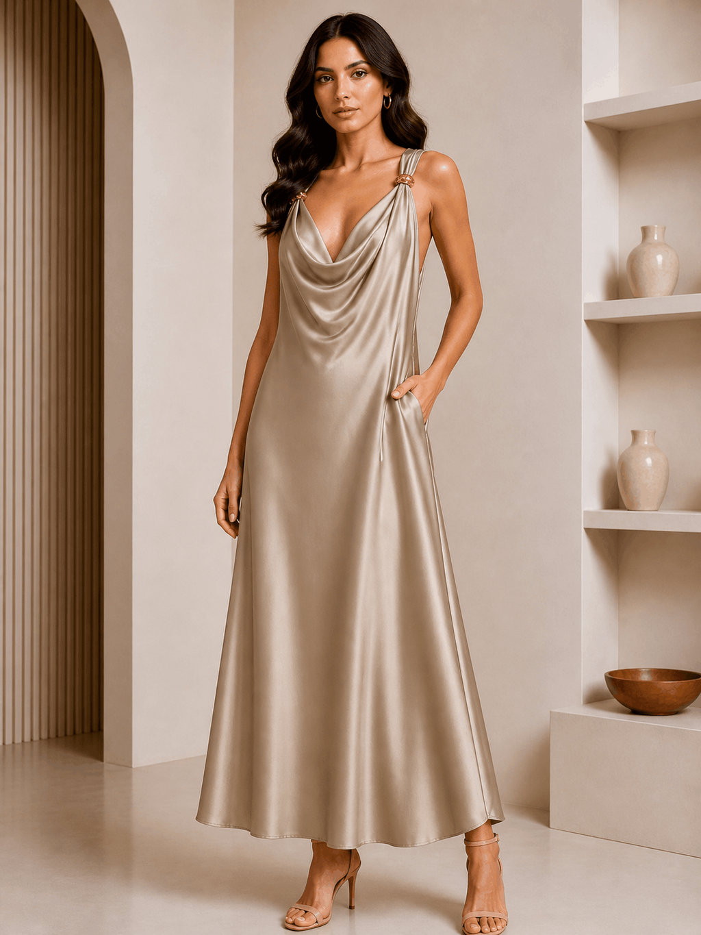 Divina Luxe Dress - 39351ACETATO