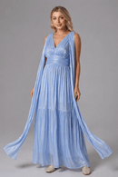 Divina Queen Drama Dress - Blue Contour